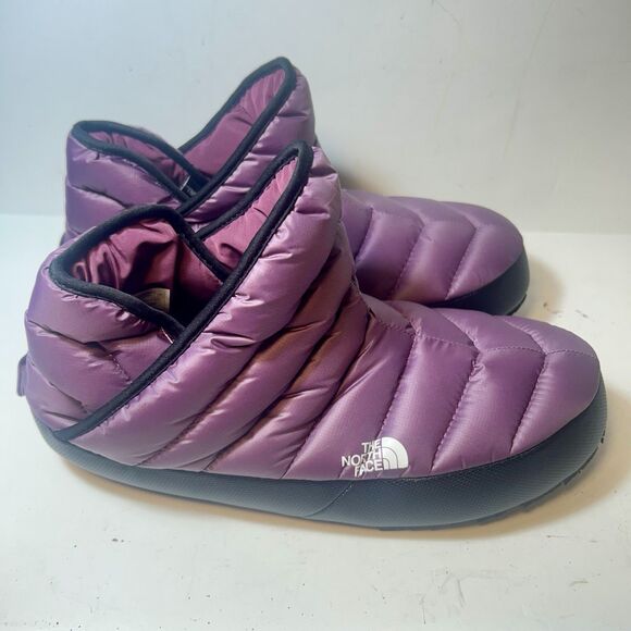 The North Face Slipper Womens Size 11 ThermoBall Traction Bootie Purple Ripstop - Picture 1 of 9